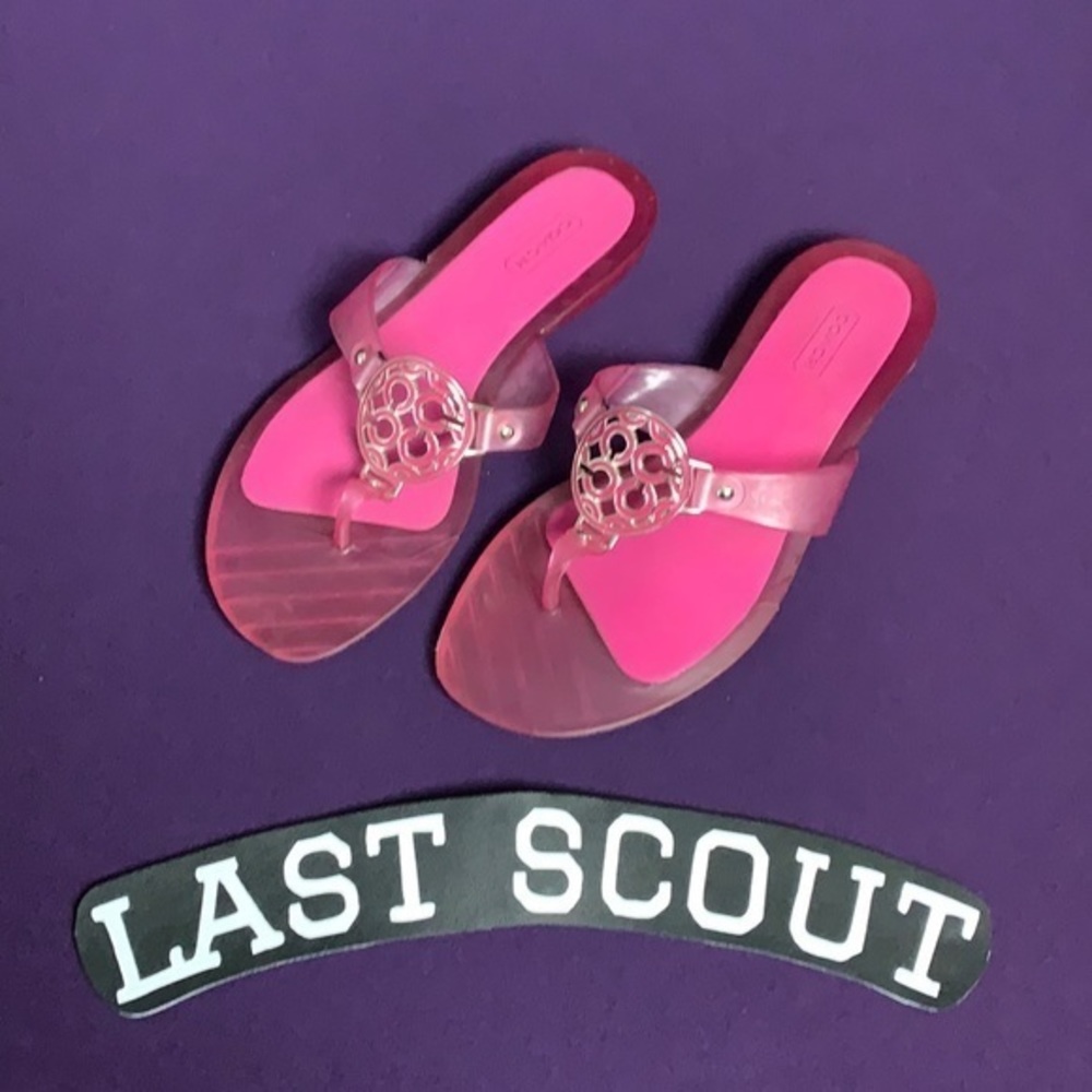 Coach Jellie Thong Sandals Sz 7